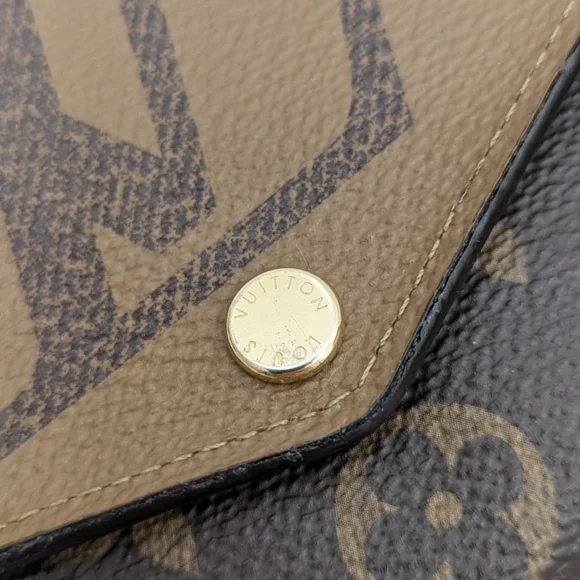 ✨️💎Authentic Louis Vuitton Sarah long wallet Reverse Monogram - Picture 11 of 13